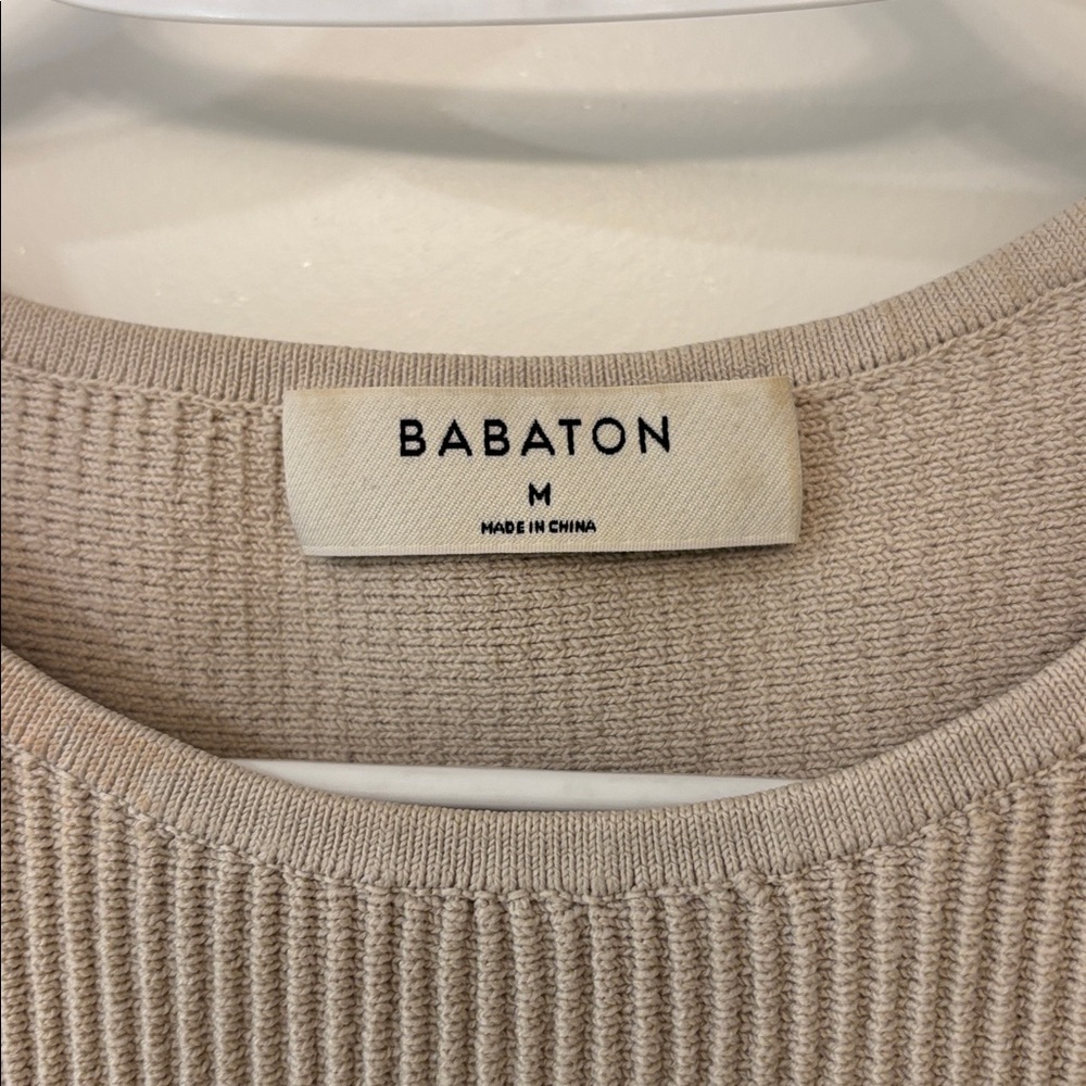 Babaton Ribbed Beige Top - Picture 2 of 2